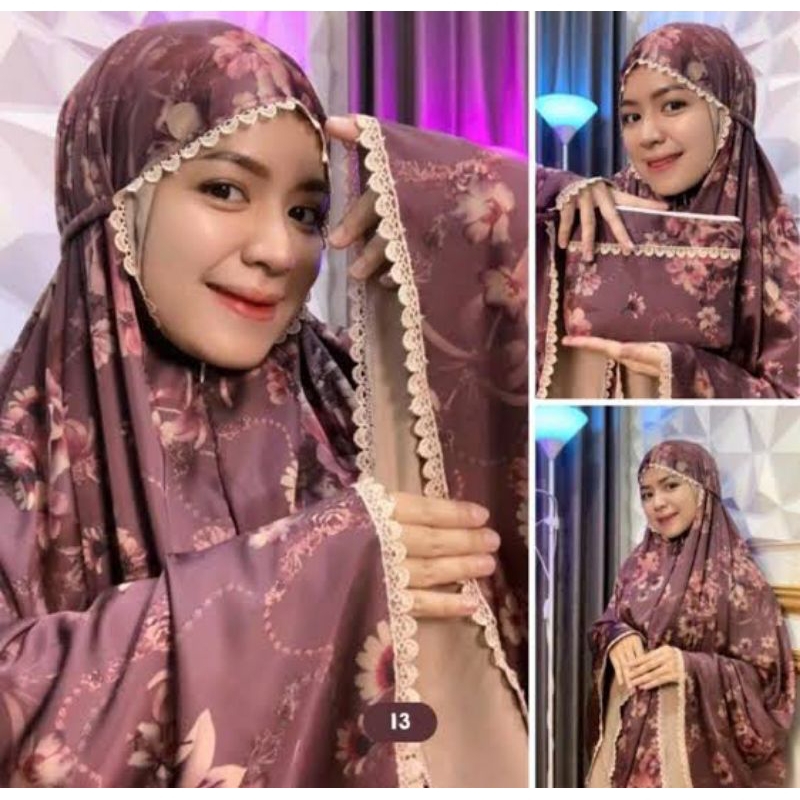 Mukena Dewasa mewah Armani silk jumbo grosir