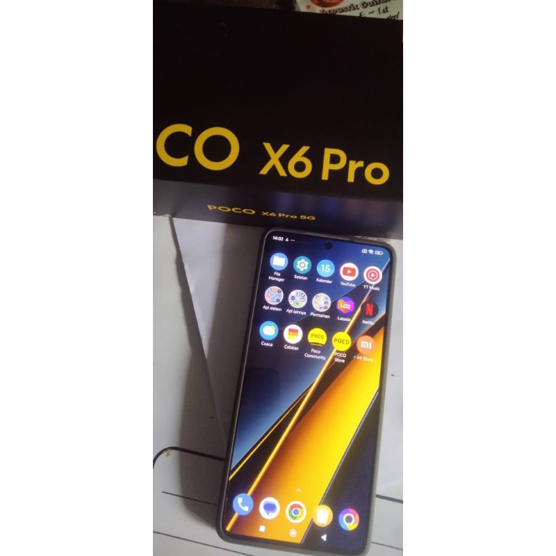 hp poco X6 pro second like new