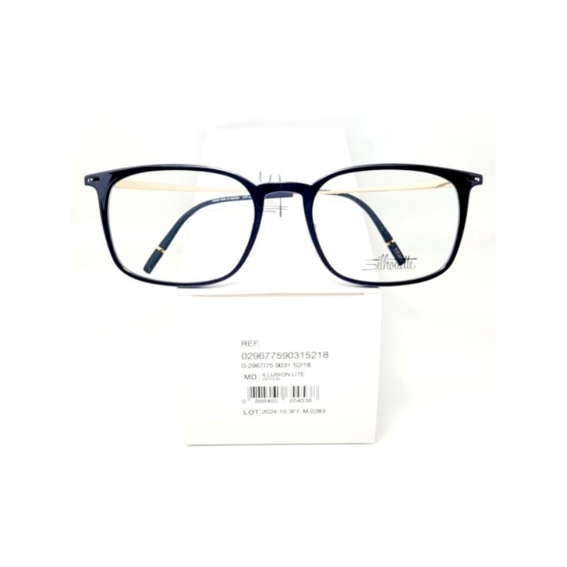 Frame Kacamata Silhouette 2967 75 9031 52 shiny black original