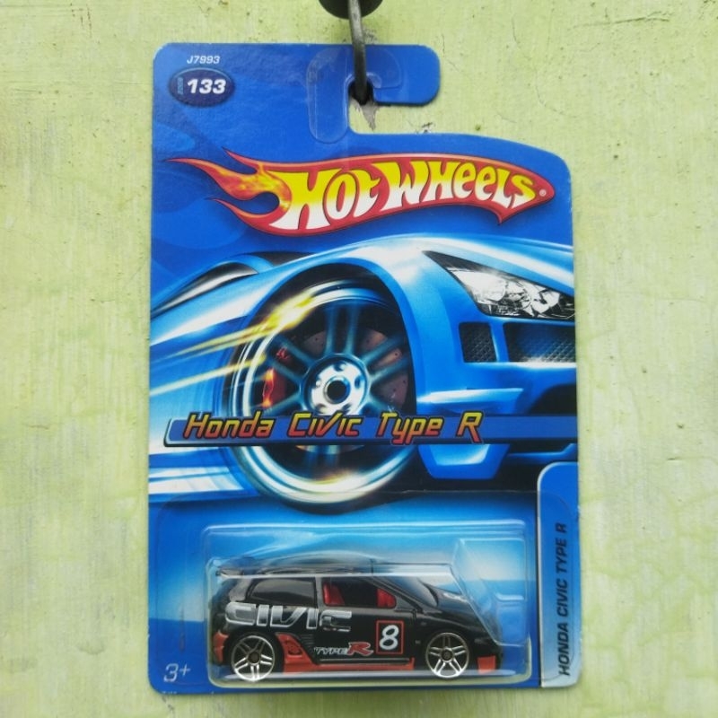 Hot Wheels Honda Civic Type R Silver First Edition 2003 dan 2006 Mainline Rare Blue Card