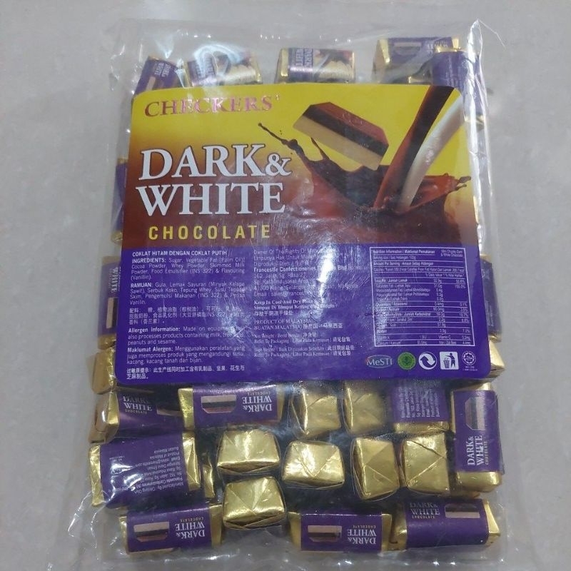 

Checkers Dark & White Chocolate