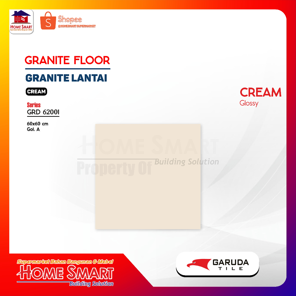 Granit Garuda Cream Polos GS.62001 60 x 60 KW1