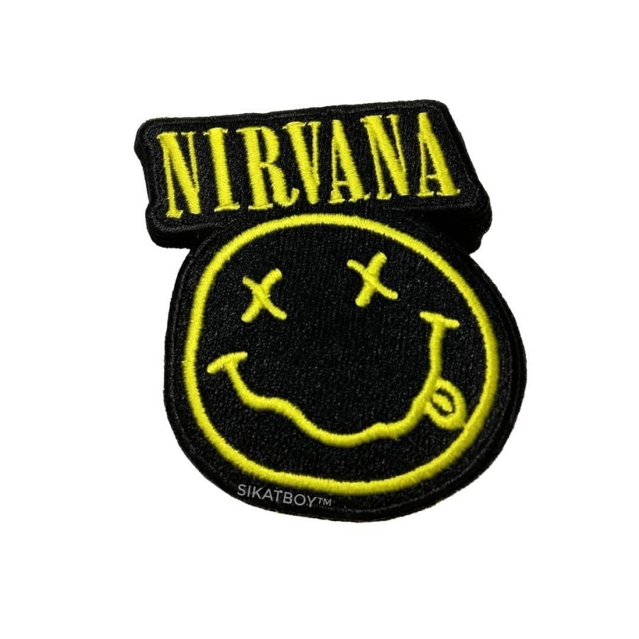 Patch Emblem Bordir Band Logo Nirvana