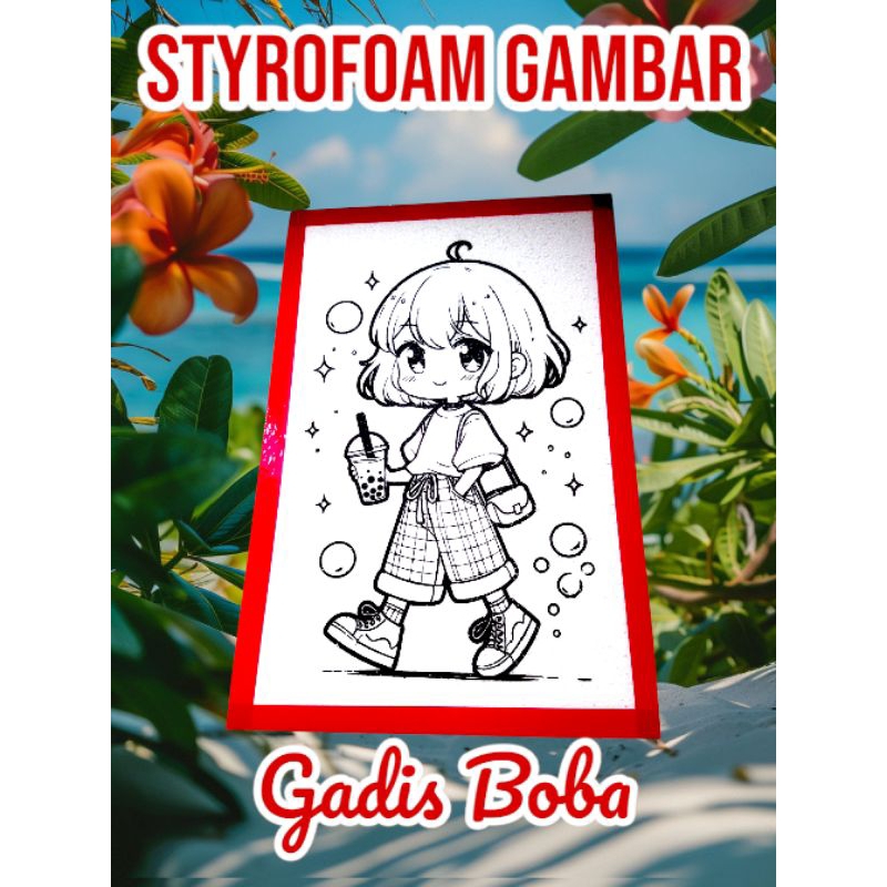 

PAKET 5PCS STYROFOAM LUKIS UKURAN 33 X 50.
