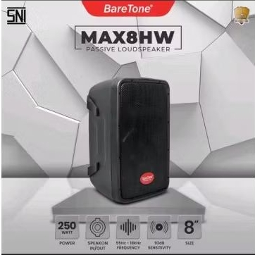SPEAKER  PASSIVE BARETONE MAX8HW ORIGINAL BARETONE PASIF 8 INCH MAX8 HW