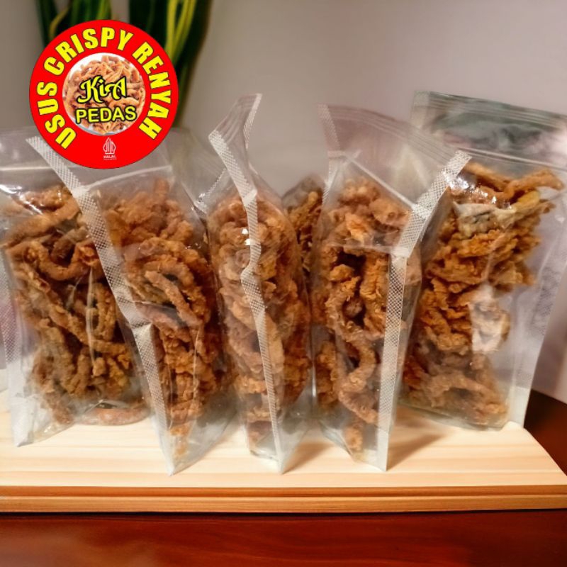 

KERIPIK USUS AYAM CRISPY PEDAS 500 g TERLARIS