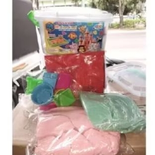 Mainan Anak Pasir Ajaib)1Set cetakan Pasir Toples