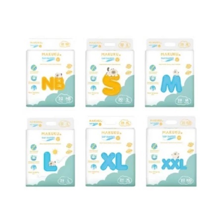 MAKUKU SAP Diapers Comfort Fit Pants/Tape NB 40 Popok Bayi Tipis Extra Dry