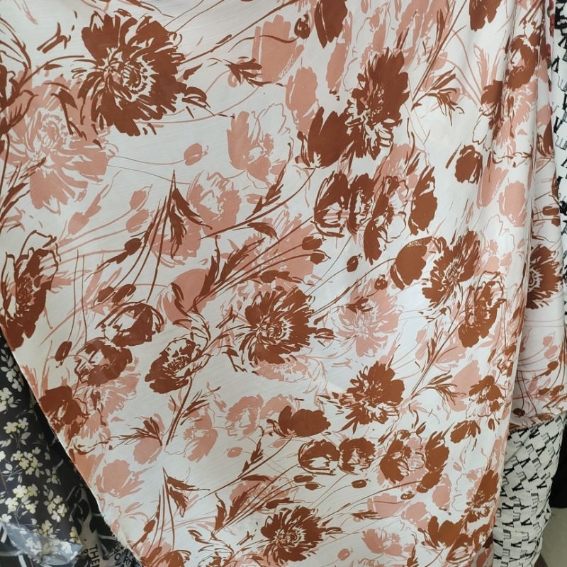 Kain babysilk motif - bahan meteran silk - kain silk luxury - babysilk premium - bahan gamis abaya -