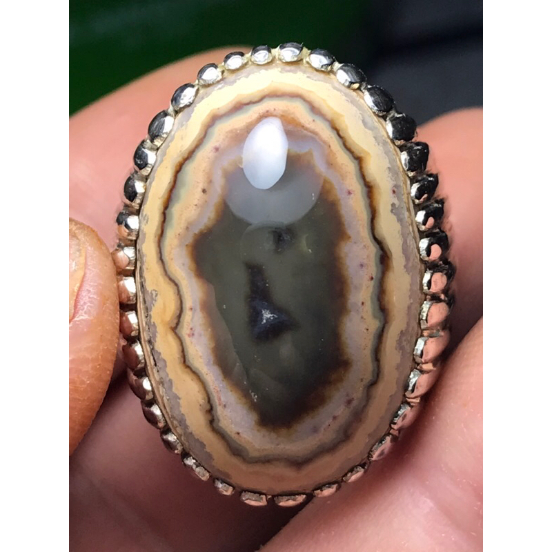 natural pusar bumi mata super koleksi ring perak hand made