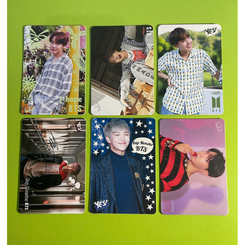 photocard pc yescard namjoon rm jhope bts
