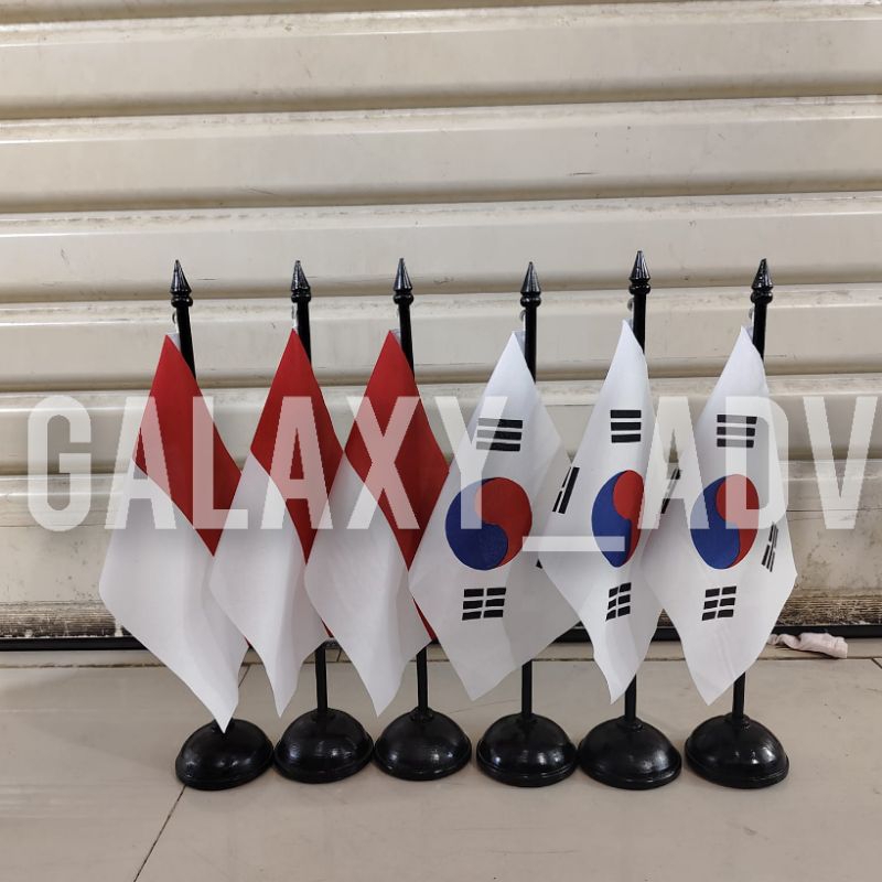 

bendera meja bendera pajangan negara ready stok + tiang