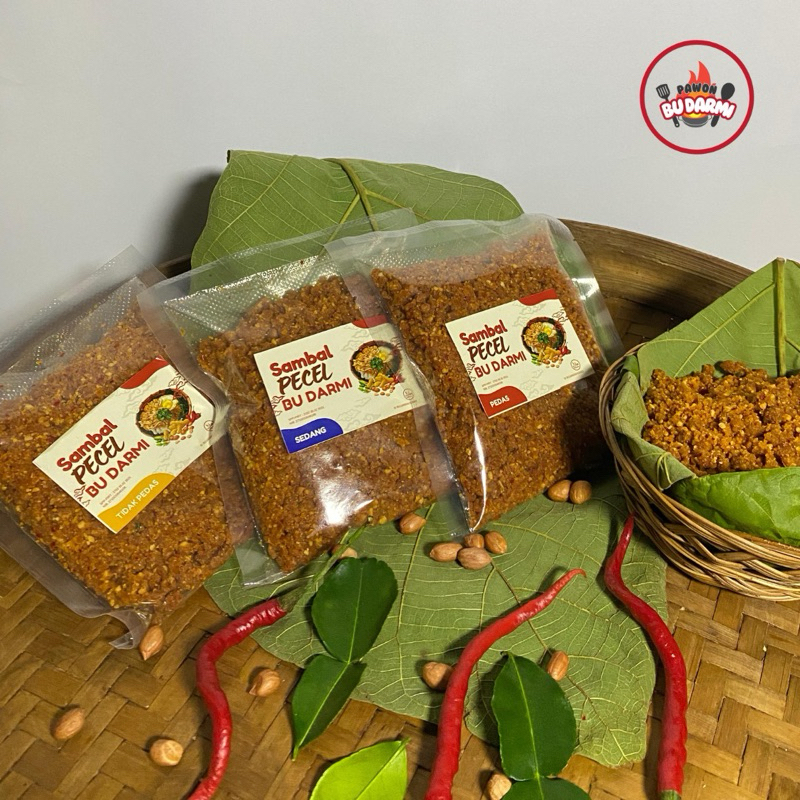 

Sambal Pecel Bu Darmi 250gr/Sambal Pecel Tabur/Bumbu Pecel Sangrai/Sambal Pecel Tanpa Minyak