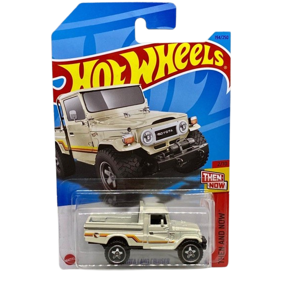Hot Wheels Toyota Land Cruiser Diecast Beige White SUV Pickup Truck