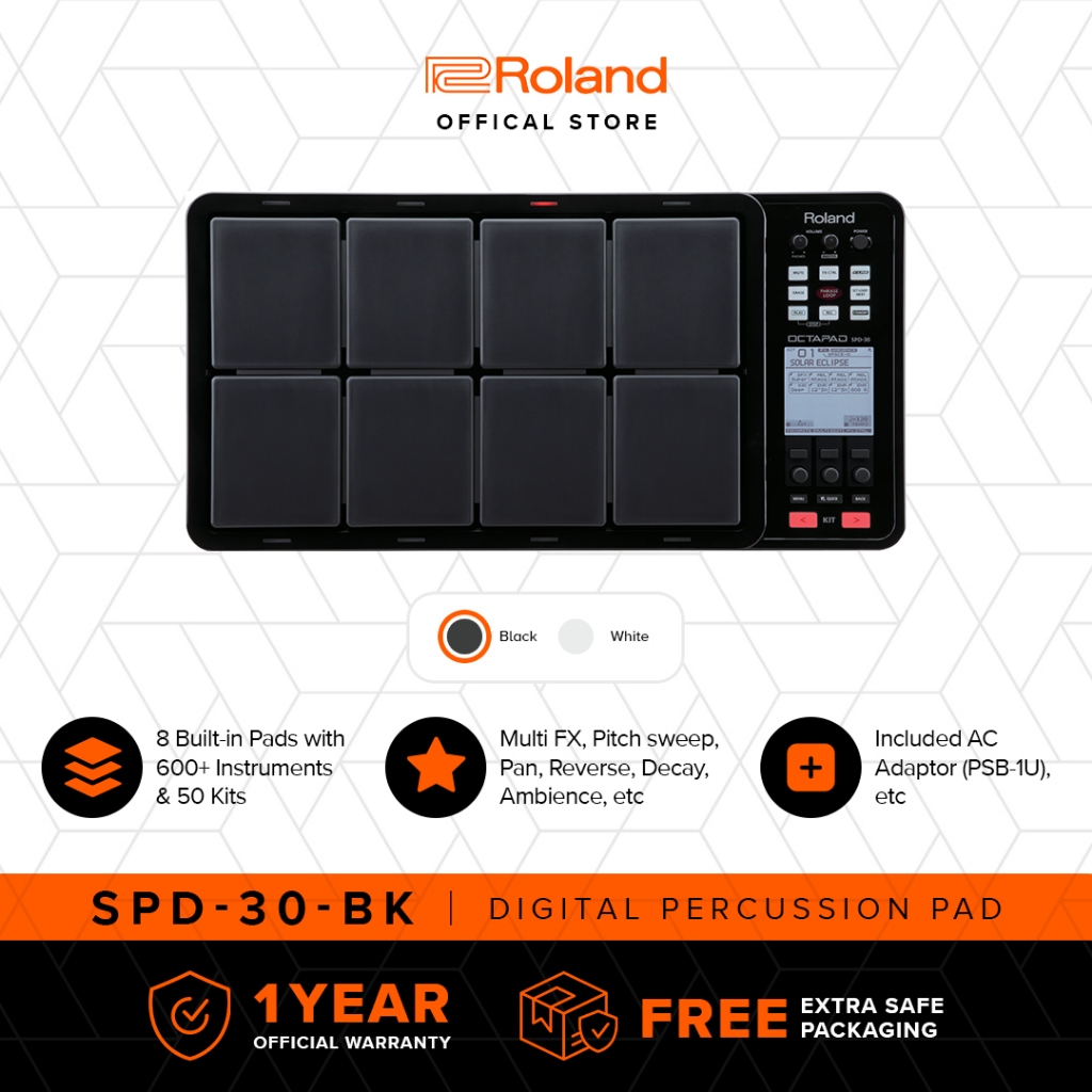ROLAND OCTAPAD SPD-30-BK Digital Percussion Drum Pad Hitam Black