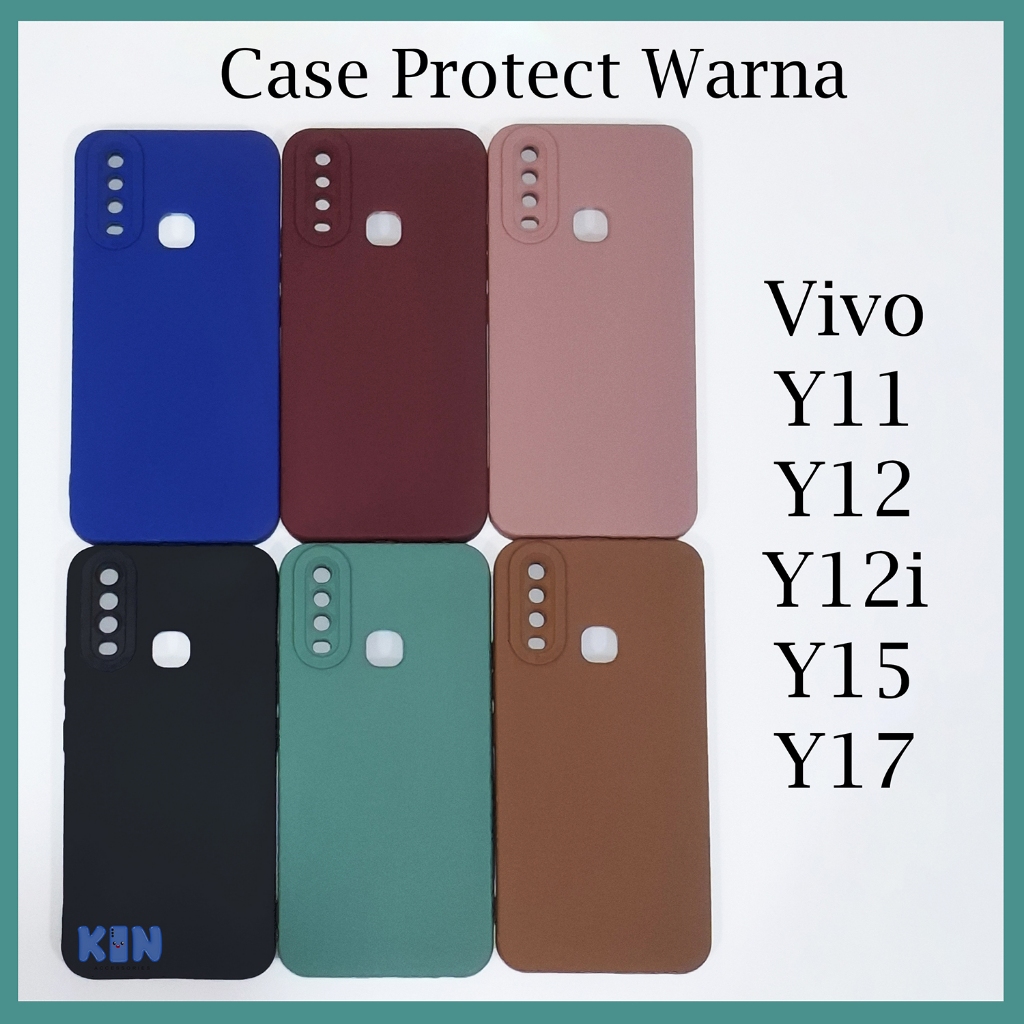 Candy Protect Case Vivo Y11 Y12 Y12i Y15 Y17 Softcase Macaroon Silikon Warna Pro Lentur Protection C