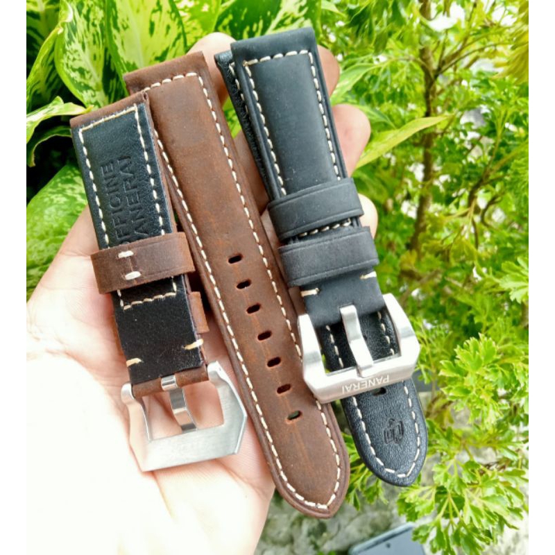 TALI STRAP JAM TANGAN KULIT PANERAI LUMINOR TALI JAM KULIT PANERAI