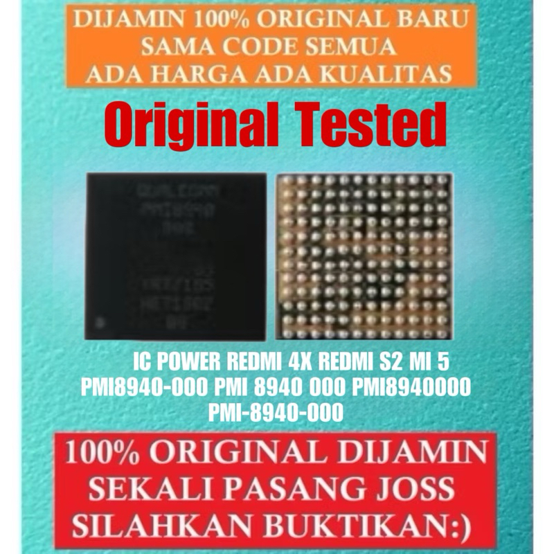 IC POWER REDMI 4X REDMI S2 MI 5 PMI8940-000 PMI 8940 000 PMI8940000 PMI-8940-000 Original Tested