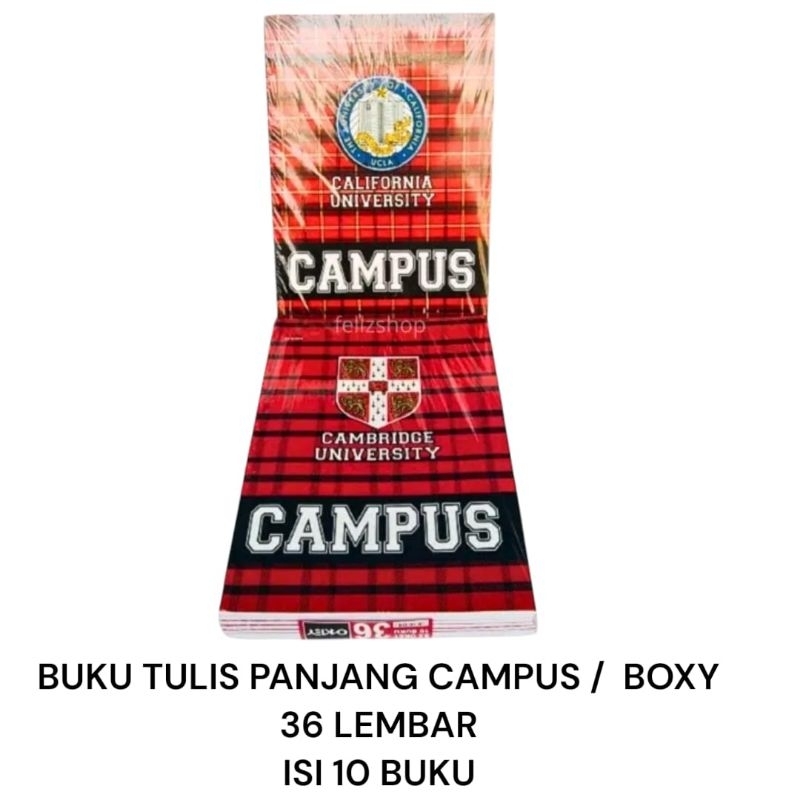 

RGT - 1 Pack Buku Tulis CAMPUS Panjang 36 Lembar Isi 10 Pcs