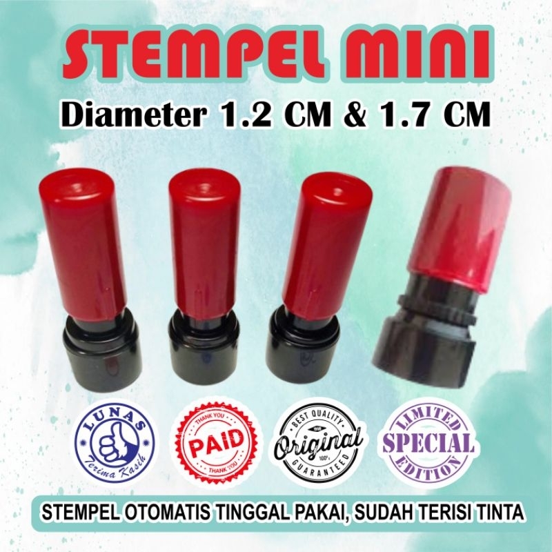 

stempel bulat kecil / stempel mini / stempel express/stempel/stempel lunas kecil