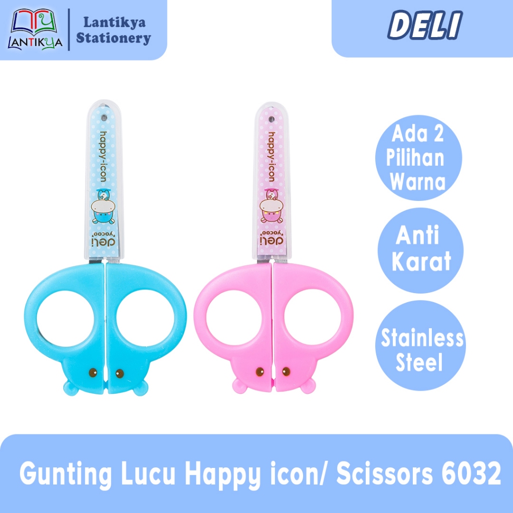 

DELI Gunting Lucu / Scissors Happy Icon E 6032