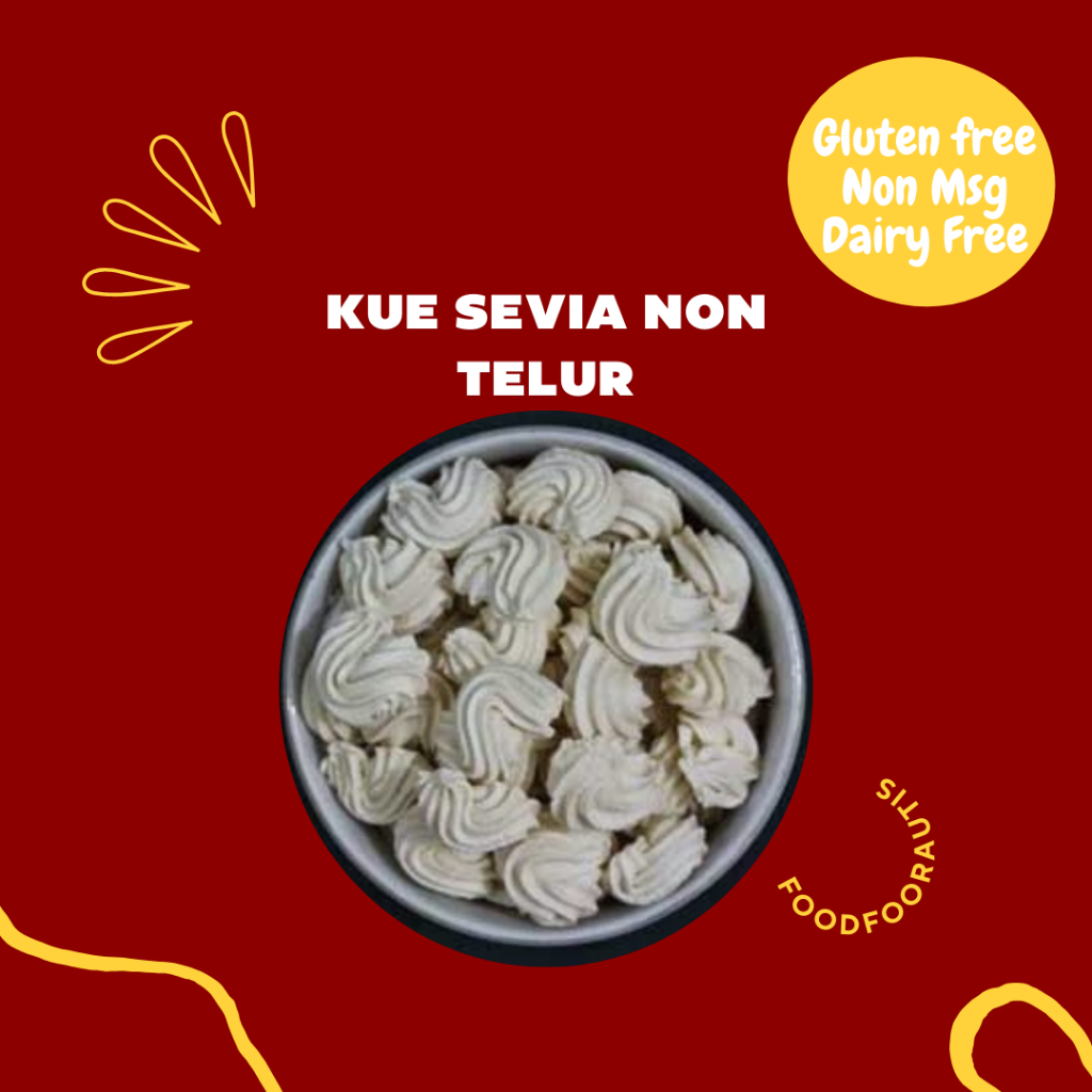 

Kue Sevia Non Telur Gluten Free Non Msg Snack Autisme