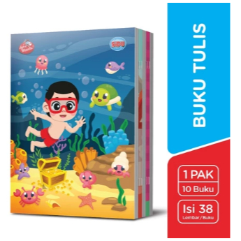

[1 Pack = 10 Buku] Buku Tulis SIDU isi 38 Lembar / SIDU 38