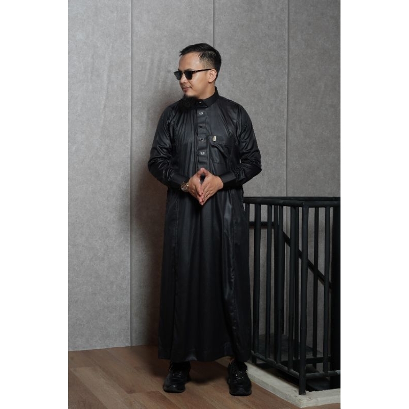 Al Amwa Platinum Jubah series Al Amwa series Hudzaifah Polyester manset jubah pria Al Amwa Platinum