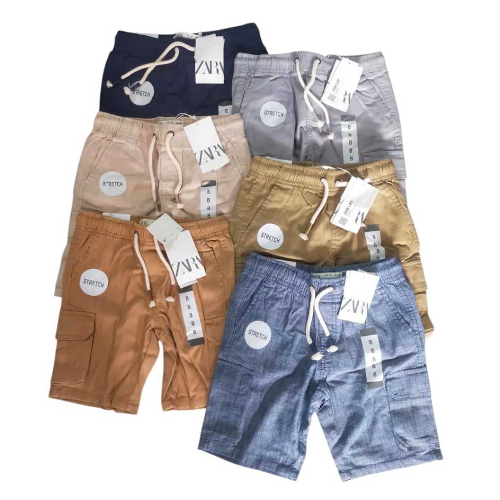 Z4RA CELANA CARGO PENDEK ANAK LAKI LAKI CHINOS COWOK CELANA CHINO ZARA