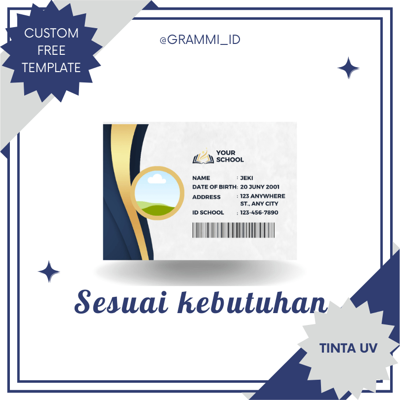 

Cetak Kartu ID CARD KARTU TANDA PENGENAL IDENTITAS RUMAH BAHAN PVC