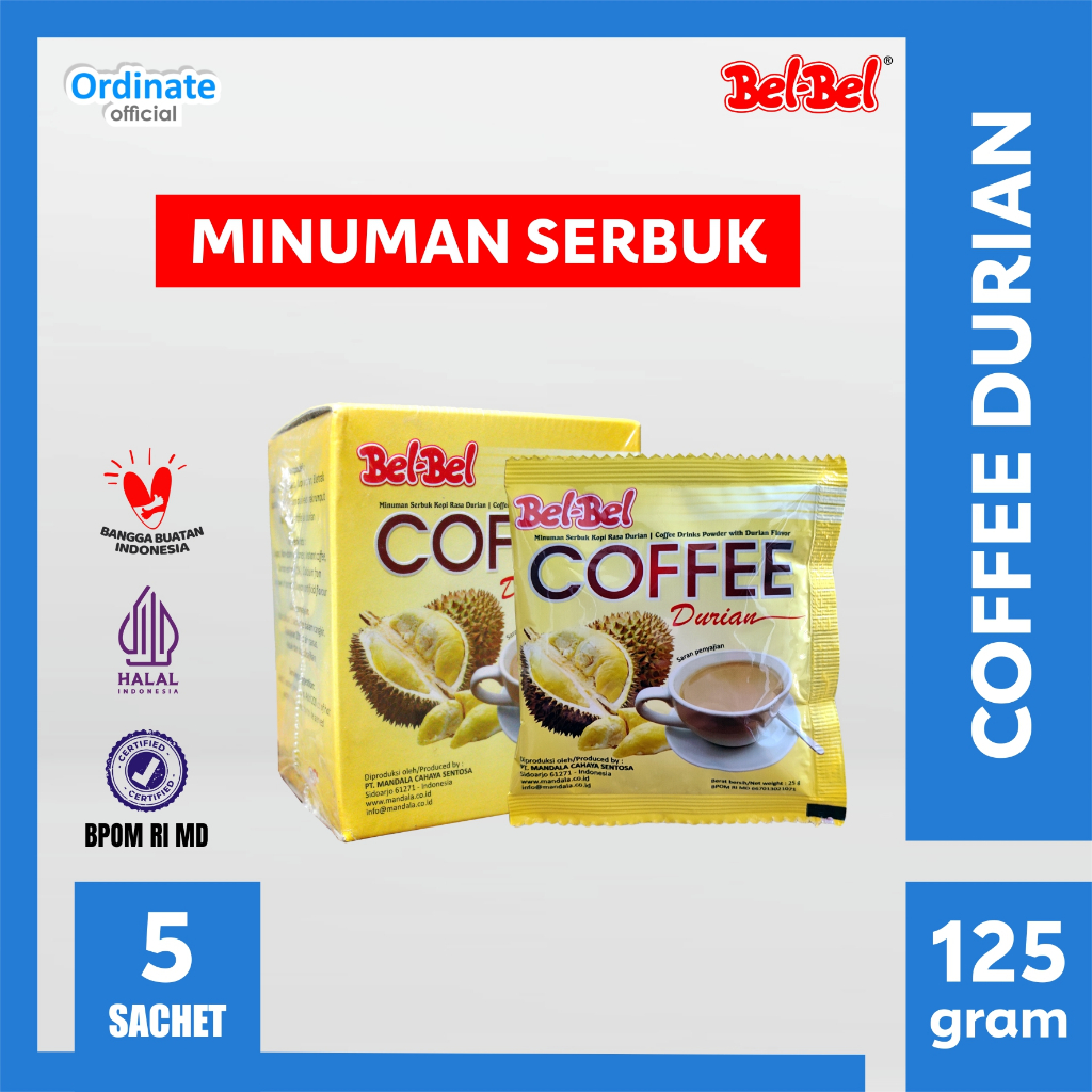 

Belbel Kopi Durian - 5 Sachet