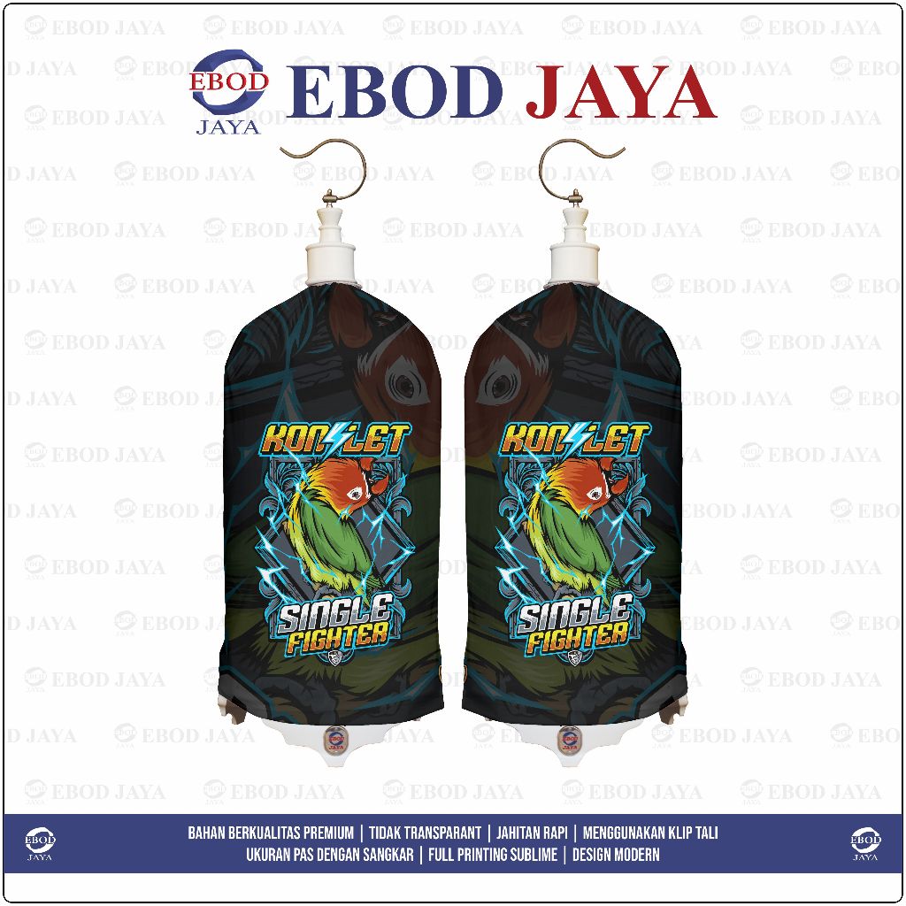 KERODONG FULL PRINTING SANGKAR LOVEBIRD - LOVEBIRD KONSLET