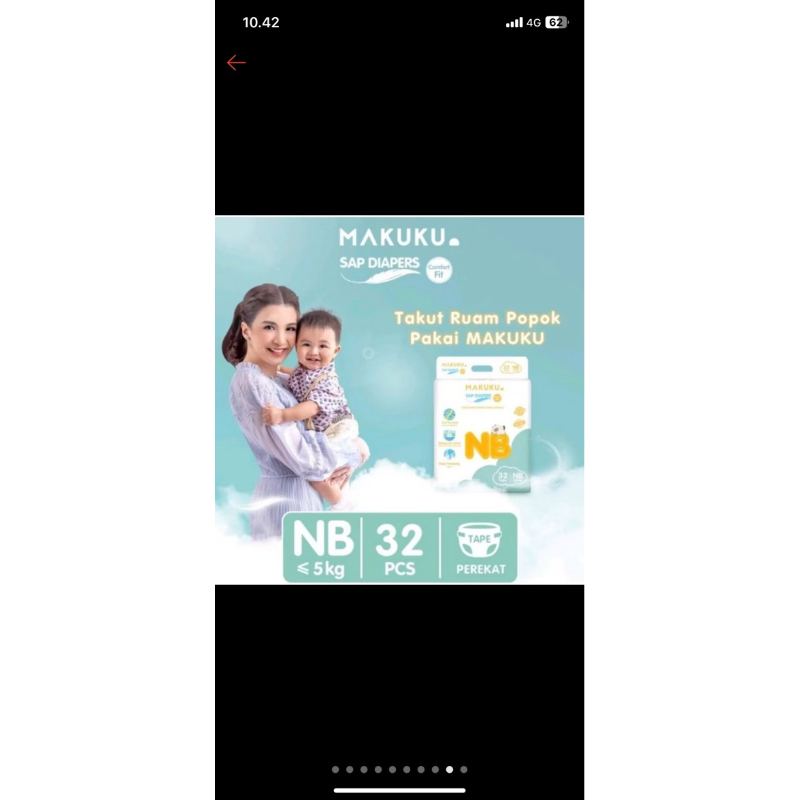 MAKUKU DIAPERS NB-S