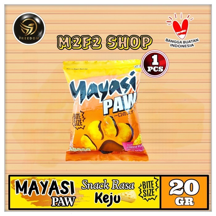 

Snack Mayasi PAW Bite Size Cheese Flavor | Camilan Rasa Keju Sachet - 20 gr (Kemasan Satuan)