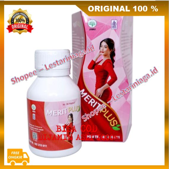 [BISA COD] Merit Plus Herbal Peluntur Lemak Penurun Berat Badan Ampuh ASLI BPOM