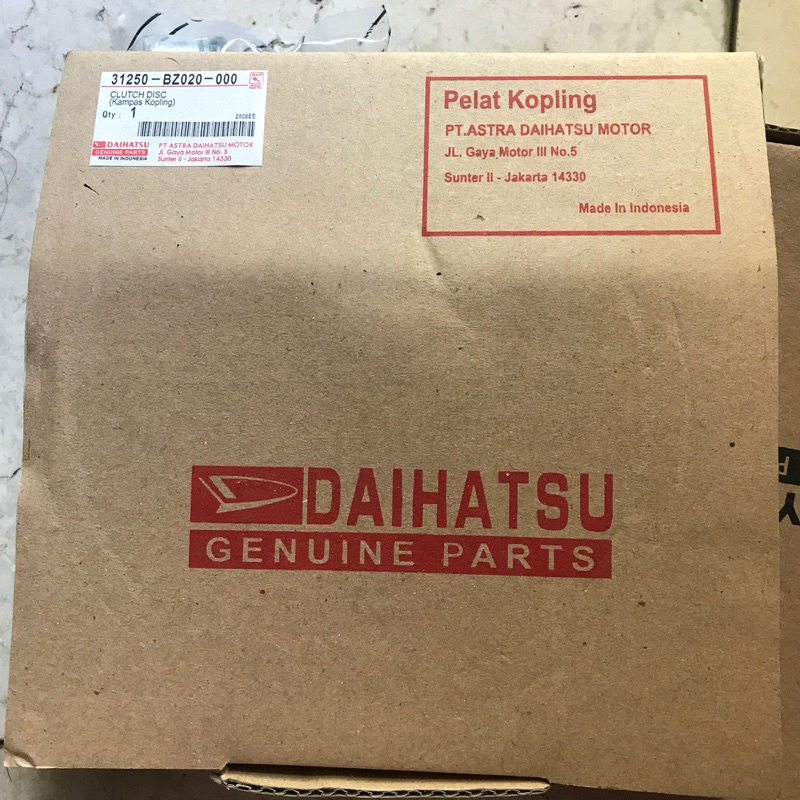 Disc clutch kampas kopling Agya Ayla 1.0 cc manual 31250-Bz020 original
