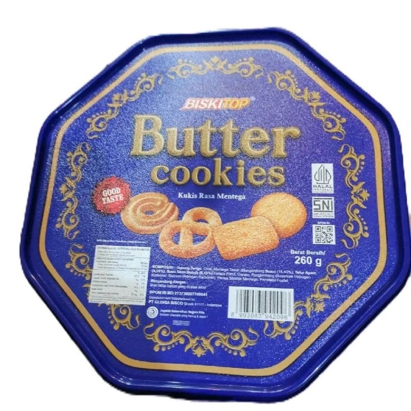 

Biskop Butter Cookies Kukis Rasa Mentega 260g