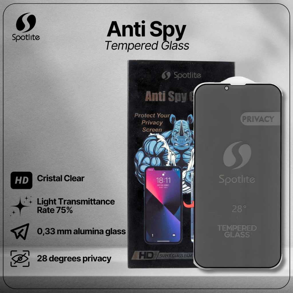 Spotlite - Samsung S21 / S21 FE - Tempered Glass Privacy Anti SPY