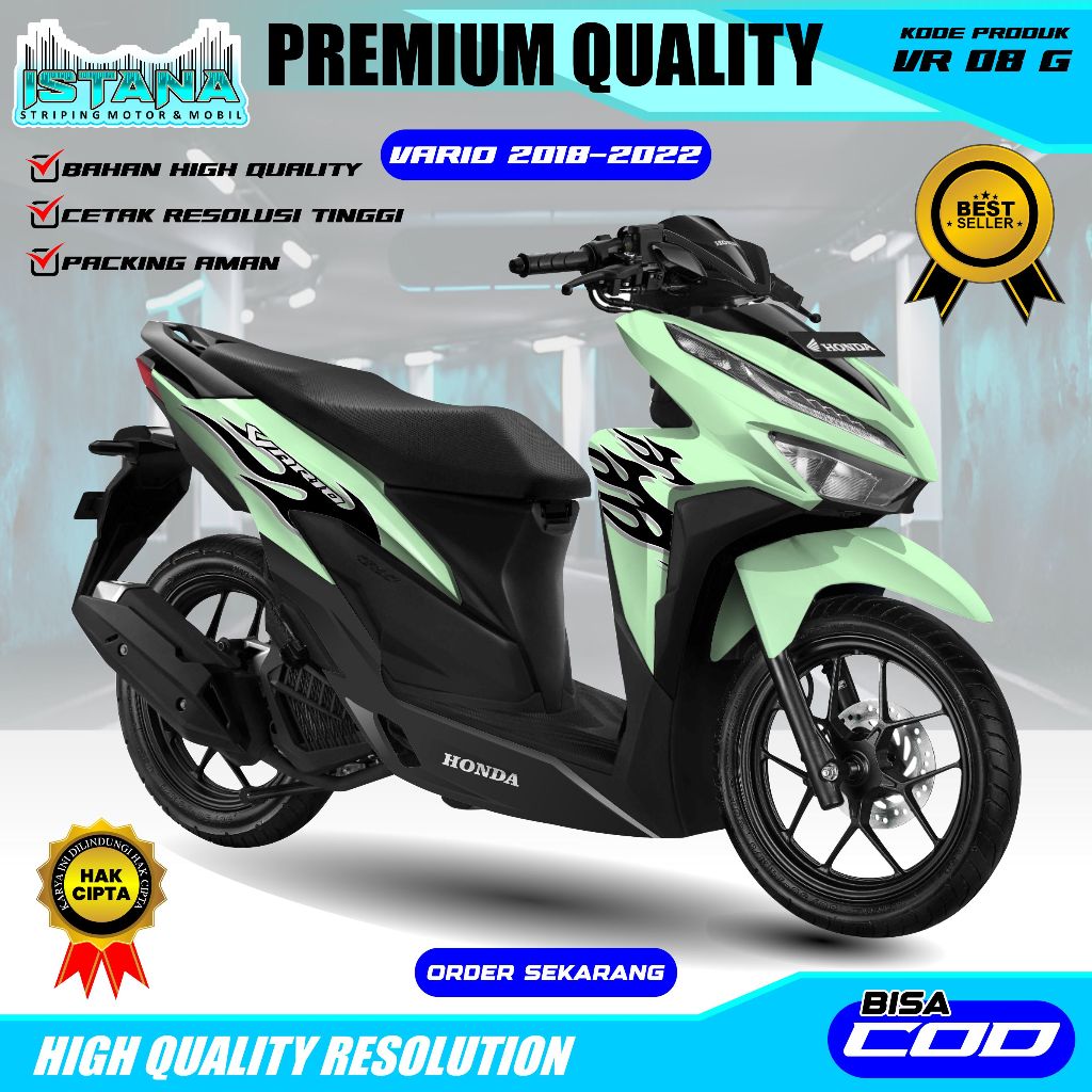 VR08-STIKER VARIO125 FULL BODY 2018 2025 TERBARU LANGSUNG CETAK-STIKER VARIO 125 MOTIF FULL BODY