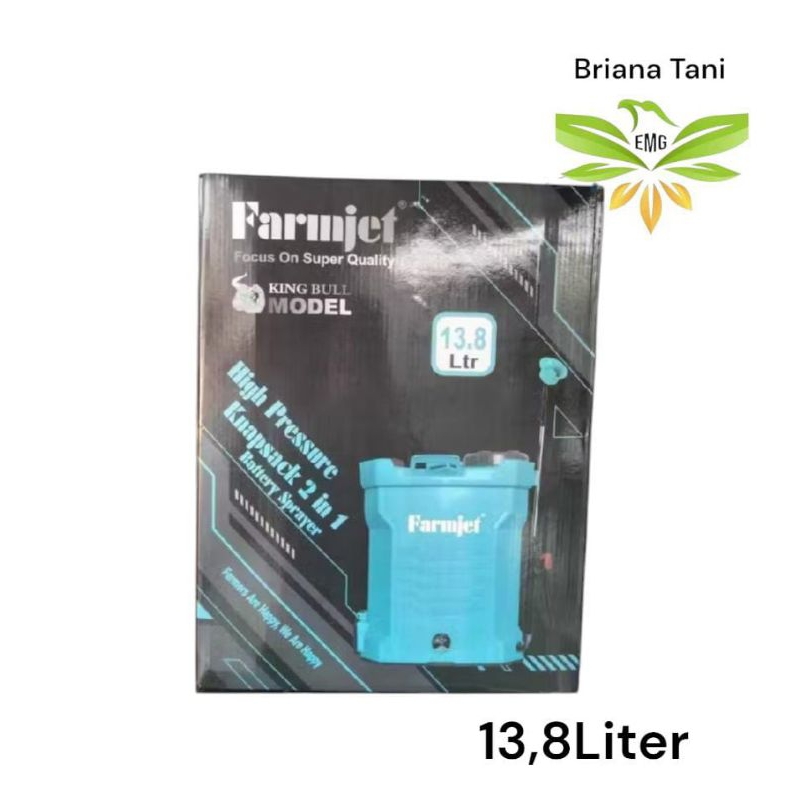 Sprayer 2in1 FARMJET 13.8 Liter Alat Semprotan Manual dan elektrik