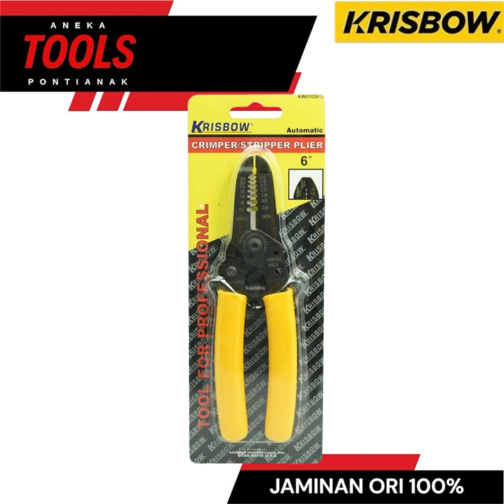 Krisbow Wire Stripper Tang Kupas Kabel