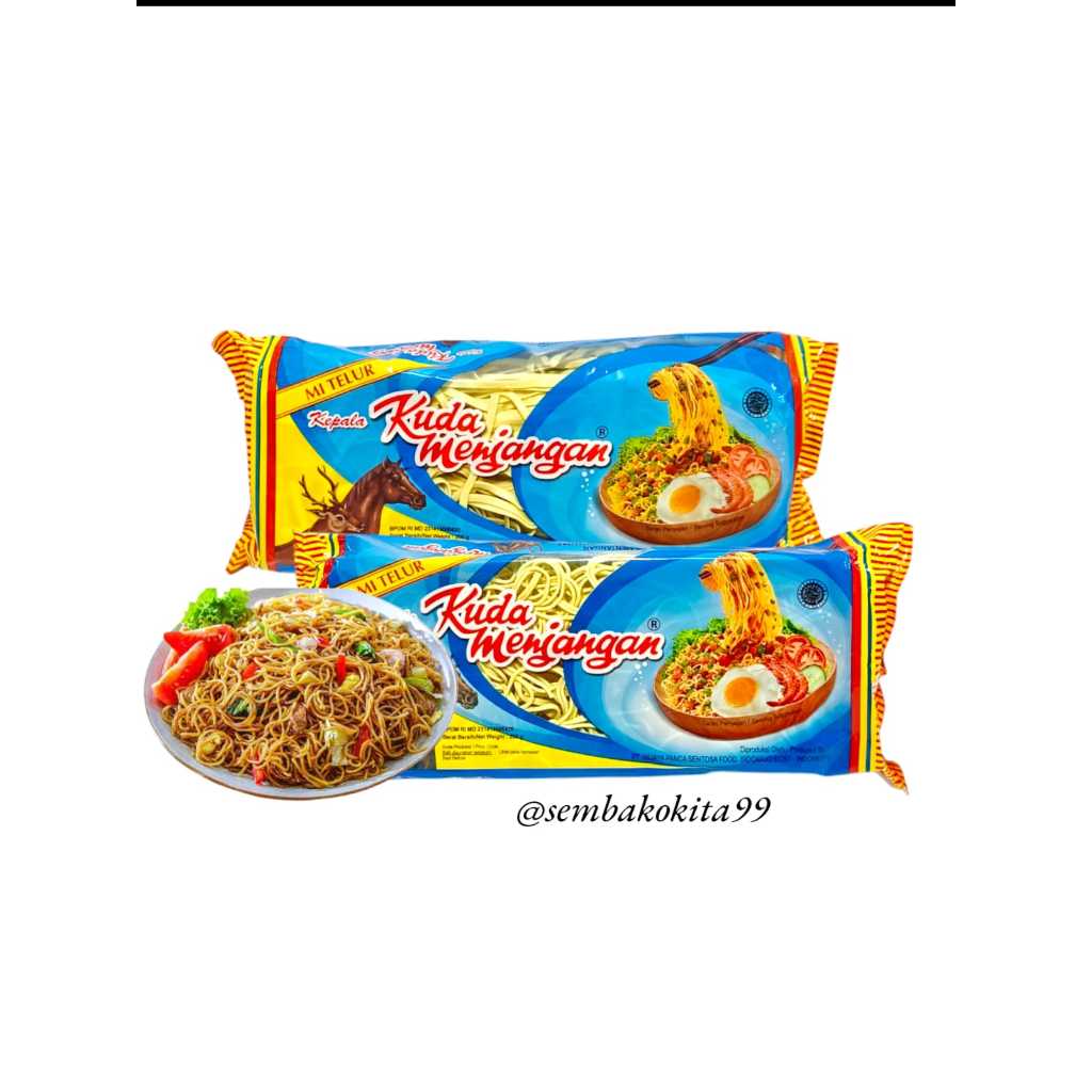 

Mie Telur Cap Kepala Kuda Menjangan || 200gr Lebar dan Kecil