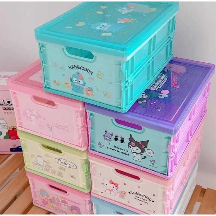 Promo Container Lipat Ada Tutup Storage Box Import Penyimpanan Motif Sanrio Box Penyimpanan