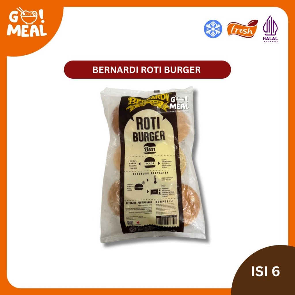 

ROTI BURGER INSTANT BERNARDI - ROTI BURGER POLOS - ROTI BURGER WIJE - ROTI BURGER ISI 6