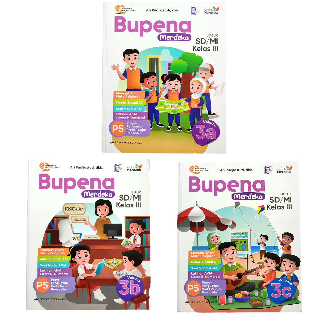 BUKU BUPENA MERDEKA KELAS 3 SD/MI KURIKULUM MERDEKA/ERLANGGA