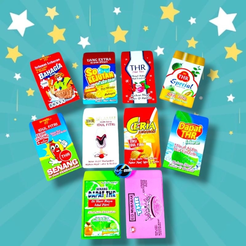 

amplop lebaran idul fitrie karakter snack isi 10-50-100 ukuran medium