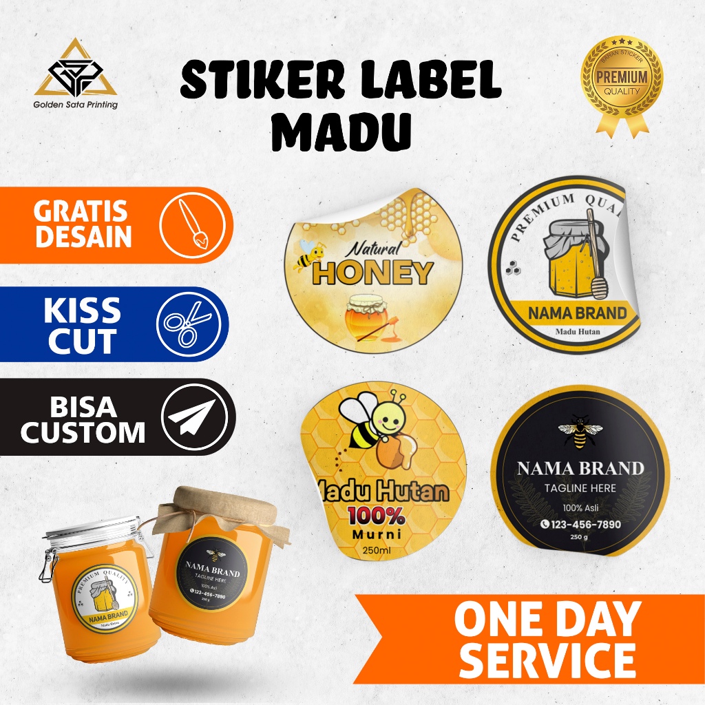 STIKER LABEL | STIKER BOTOL MADU | STICKER MADU | STICKER LABEL | CETAK STIKER LABEL | STICKER LABEL