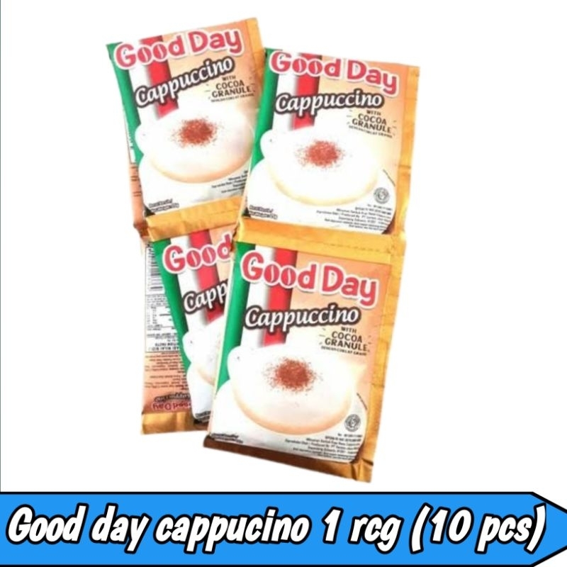 

Good day cappucino w/choco granul 1 rcg isi 10 pcs