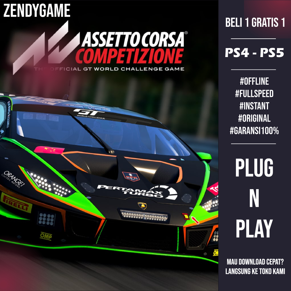 Assetto Corsa Competizione FOR PS4 PS5 | FC 25 PS4 | FC 25 PS5 ORIGINAL | GAME PS4 ORIGINAL | GAME P