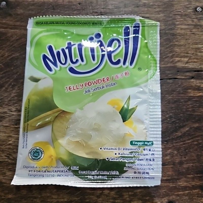 

NUTRIJELL Jeli Serbuk Instan Rasa Kelapa Muda 15gr (1 Saset)